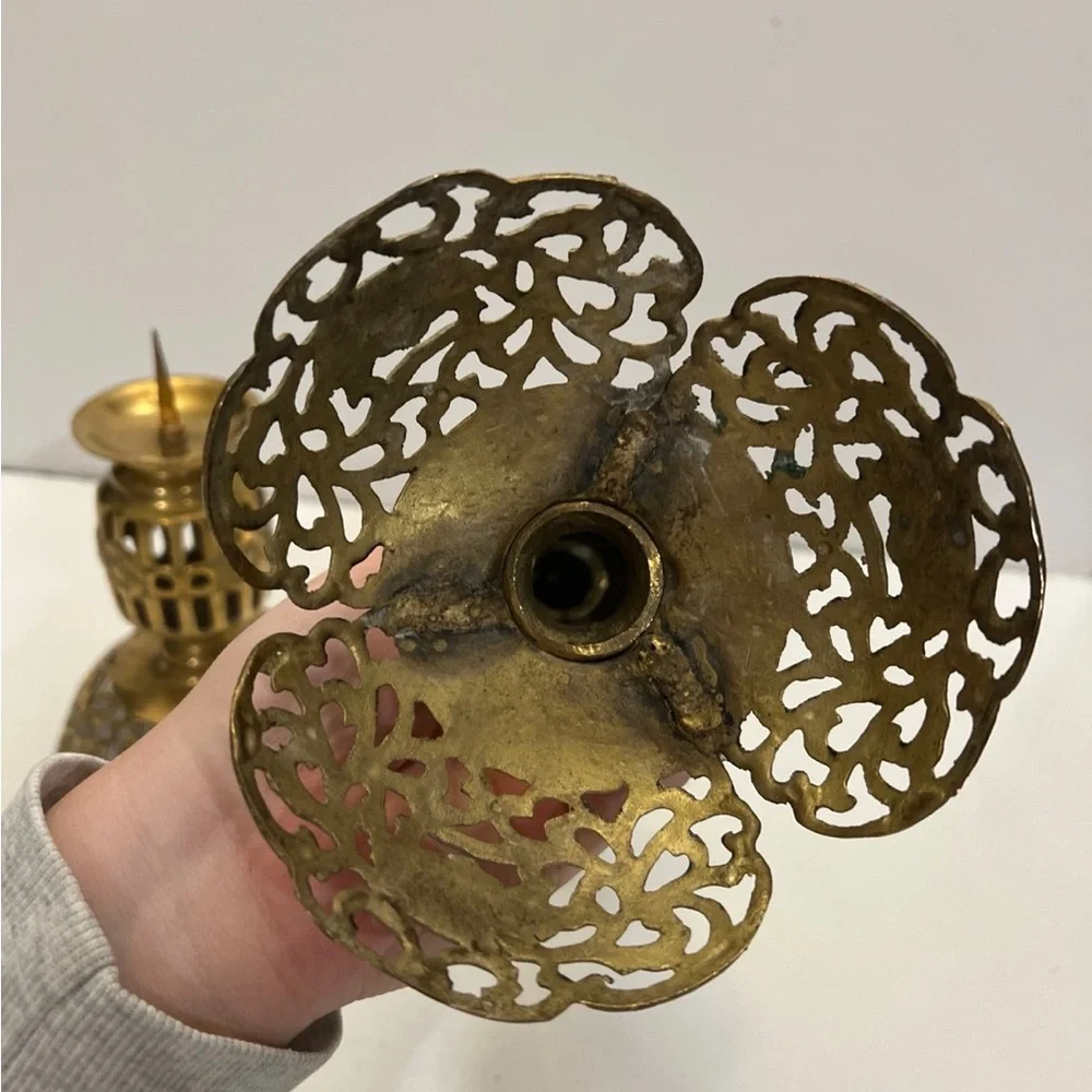 Elegant Gold Candle Holders